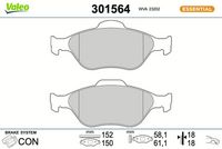 Bremsbelagsatz, Scheibenbremse