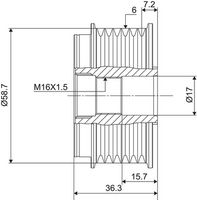 Ελεύθερη περιστροφή γεννήτριας  VALEO NEW SPARE PART