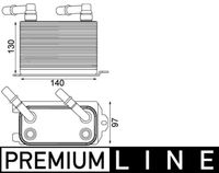 Thumbnail - Oliekoeler, automatische transmissie - CLC228000P - MAHLE