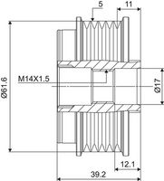 Ελεύθερη περιστροφή γεννήτριας  VALEO NEW SPARE PART