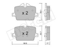 Bremsbelagsatz, Scheibenbremse