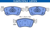 Bremsbelagsatz, Scheibenbremse