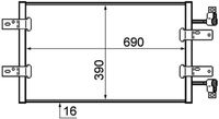 Thumbnail - Condensor, airconditioning - AC723000P - MAHLE