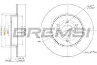 Спирачен диск CD7111S BREMSI