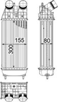 Thumbnail - Intercooler, inlaatluchtkoeler - CI419000P - MAHLE