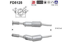 Nosēdumu-/Daļiņu filtrs, Izplūdes gāzu sistēma FD5125