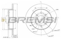 Спирачен диск CD6360S BREMSI