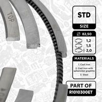 Thumbnail - Zuigerveerset - R1010300ET - ET ENGINETEAM