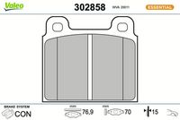 Bremsbelagsatz, Scheibenbremse