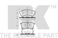 Bremsbelagsatz, Scheibenbremse