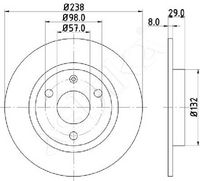 Disc frana ASHIKA, Cod: 60-00-0639C