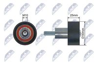 Rola ghidare/conducere, curea distributie NTY, Cod: RNK-WW-040