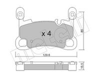 Bremsbelagsatz, Scheibenbremse