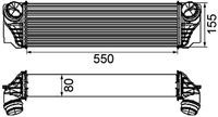 Thumbnail - Intercooler, inlaatluchtkoeler - CI184000P - MAHLE