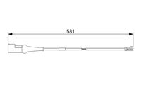 Warnkontakt, Bremsbelagverschleiß