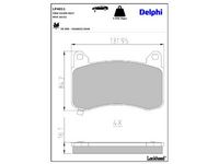 комплект спирачно феродо, дискови спирачки