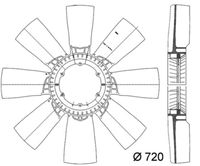 Thumbnail - Koelventilatorwiel - CFW37000P - MAHLE