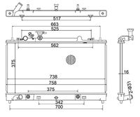 Radiator, engine cooling