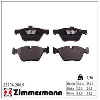 комплект спирачно феродо, дискови спирачки