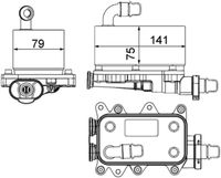 Thumbnail - Oliekoeler, automatische transmissie - CLC19000P - MAHLE