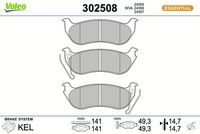 Bremsbelagsatz, Scheibenbremse