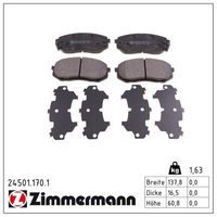 комплект спирачно феродо, дискови спирачки