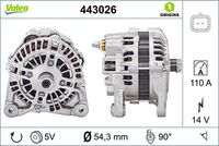 Генератор 443026 VALEO