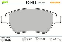Bremsbelagsatz, Scheibenbremse