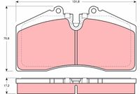 комплект спирачно феродо, дискови спирачки