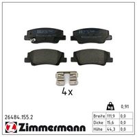 комплект спирачно феродо, дискови спирачки