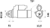 Thumbnail - Startmotor / starter - MS767 - MAHLE