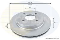 Disc frana COMLINE, Cod: ADC1217V
