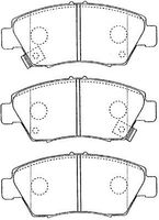 Комплект спирачно феродо, дискови спирачки C1N016 AISIN