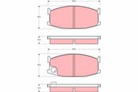 комплект спирачно феродо, дискови спирачки