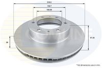 Disc frana COMLINE, Cod: ADC2509V