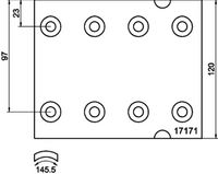 Bremsbelagsatz, Trommelbremse