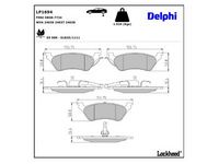 комплект спирачно феродо, дискови спирачки