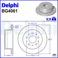 Disc frana DELPHI, Cod: BG4061