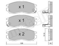Bremsbelagsatz, Scheibenbremse