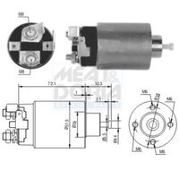 Solenoid, electromotor MEAT & DORIA, Cod: 46162