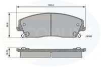 Set placute frana,frana disc COMLINE, Cod: CBP36085