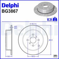 Disc frana DELPHI, Cod: BG3867