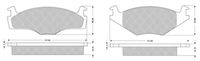 Set placute frana MTR, Cod: MT571