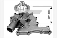 Pompă de apă, răcire motor HUTCHINSON, Cod: WP340
