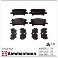 комплект спирачно феродо, дискови спирачки