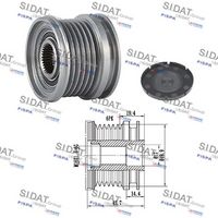 Fulie alternator SIDAT, Cod: 455151