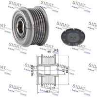 Fulie alternator SIDAT, Cod: 455021