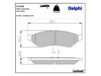 комплект спирачно феродо, дискови спирачки