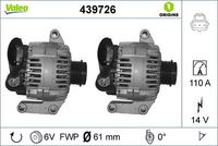 Generator / Alternator VALEO, Cod: 439726