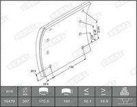 BERAL Remvoeringsset, trommelrem 1